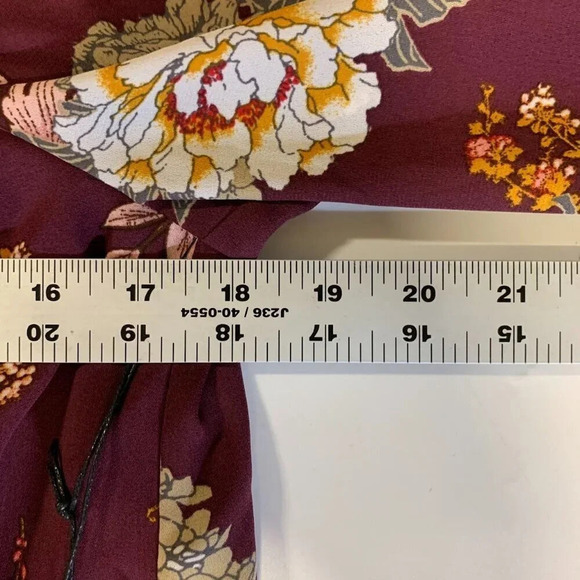 Ali & Jay Women's Jade‎ Slit Shoulder Long Sleeve Floral Mini Dress Size M NWT - Picture 13 of 15